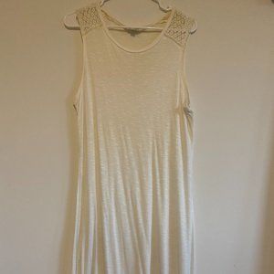 Charming Charlie White Knee Length Dress Medium